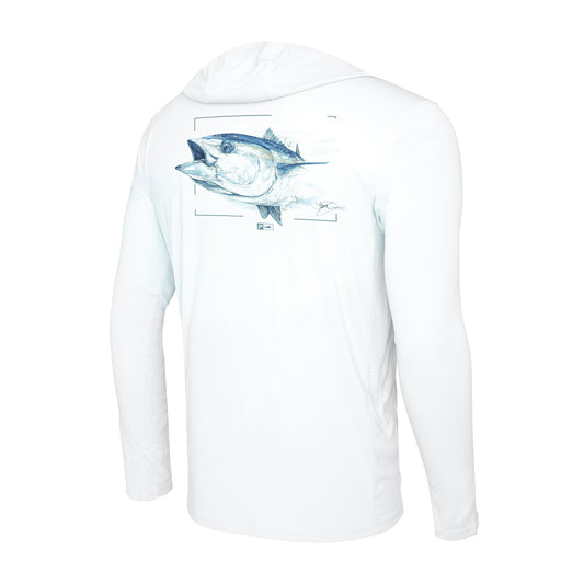 Pelagic Exclusive | Hooded Fishing Shirt - Vaportek Goione Tuna